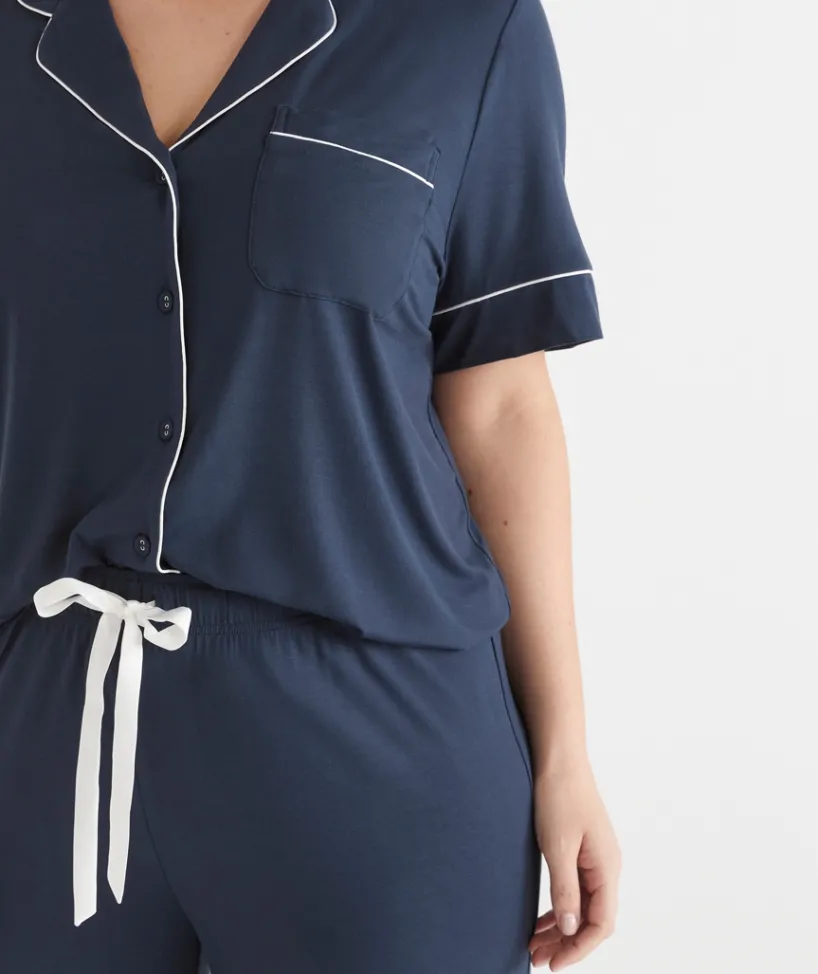 Sussan Pyjama Sets>Short Sleeve Pyjama Set MIDNIGHT
