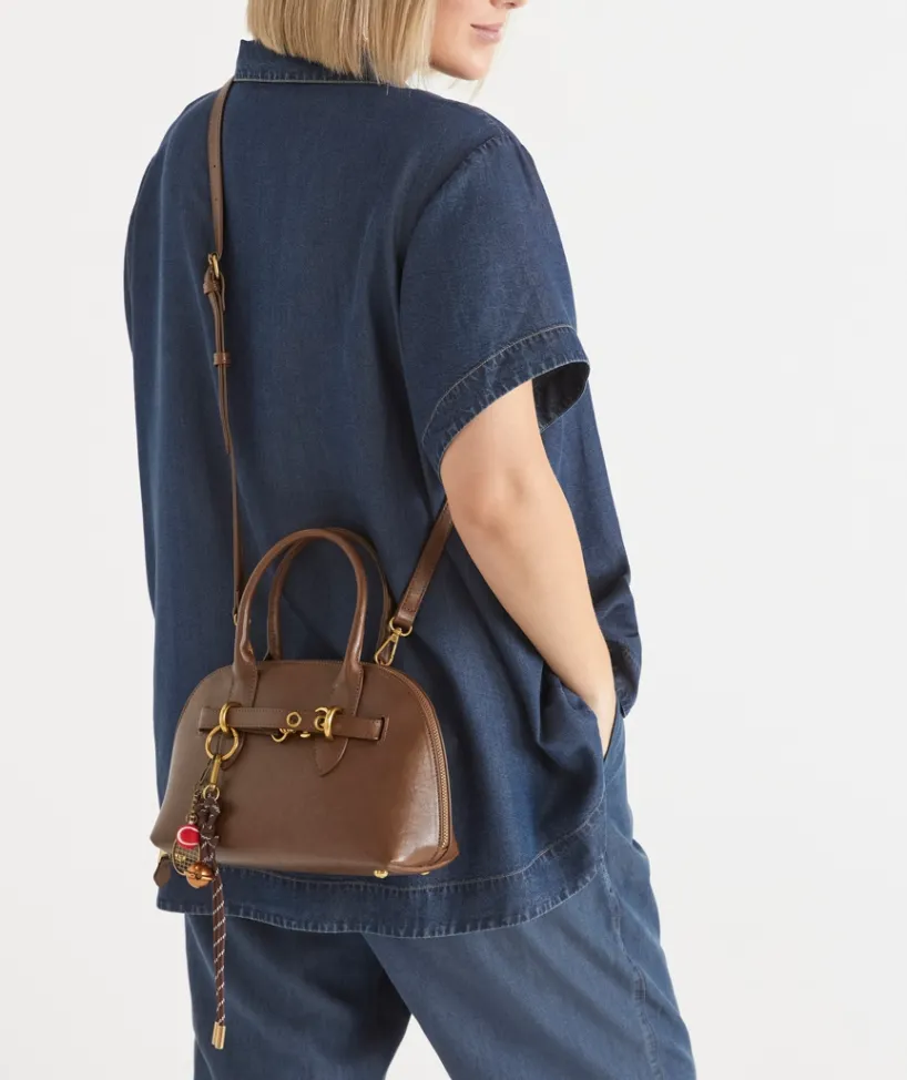 Sussan Bags>Snap-Hook Strap Cross Body Bag - Brown BARK