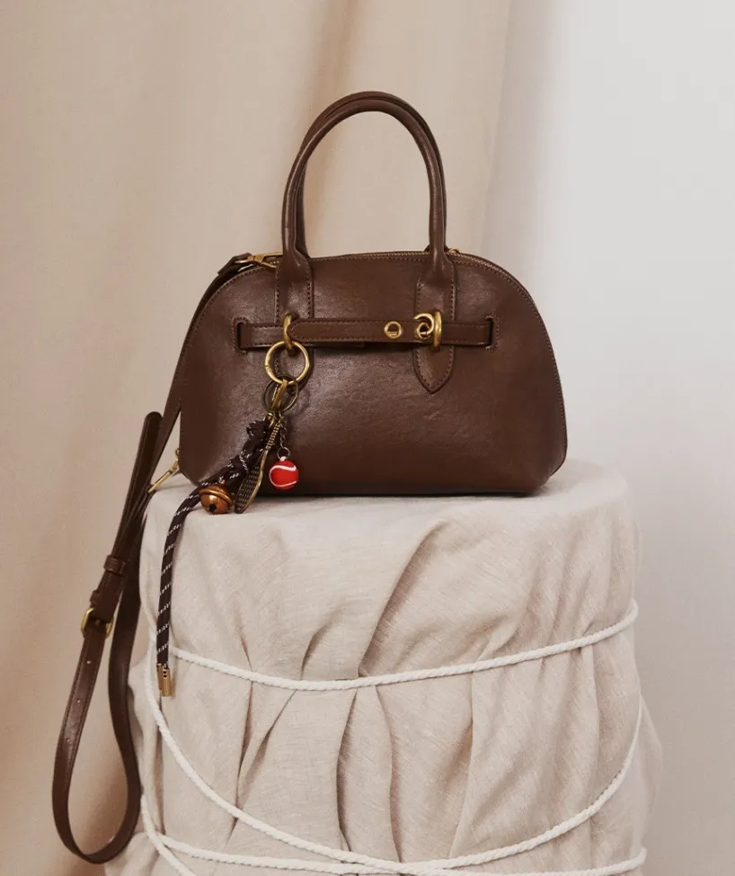 Sussan Bags>Snap-Hook Strap Cross Body Bag - Brown BARK