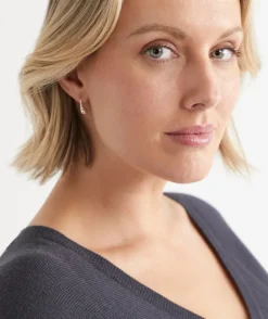 Sussan Jewellery>Sterling Plated Teardrop Earring SILVER