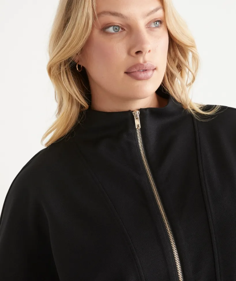 Sussan Tops|Matching Sets>Stretch Jersey Zip Jacket