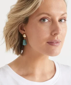 Sussan Jewellery>Stud Drop Tier Earring JADE