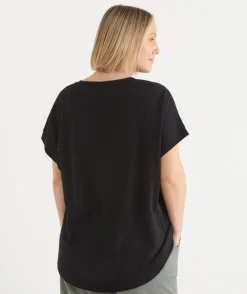 Sussan Tops|T-Shirts>Swing Short Sleeve T-Shirt