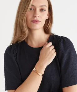 Sussan Jewellery>Swirl Bangle - GOLD