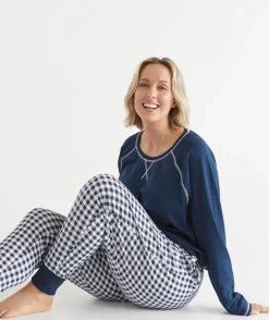Sussan Pyjama Bottoms|Everyday Icons>Tapered Gingham Pyjama Pant