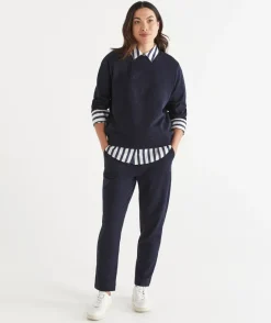 Sussan Pants|Loungewear>Tapered Leg Jogger MIDNIGHT