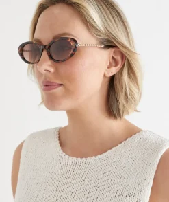 Sussan Sunglasses>Tarino Tort Sunglasses TORTOISE SHELL