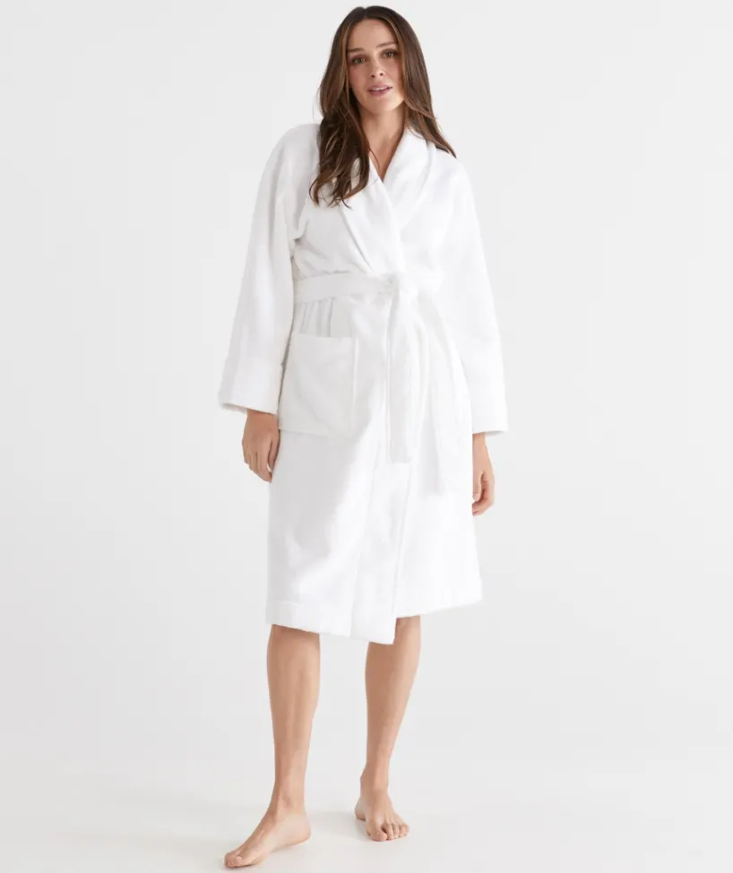 Sussan Dressing Gowns|Everyday Icons>Terry Towelling Robe WHITE