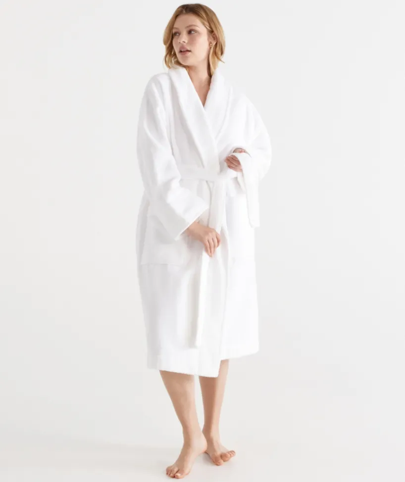 Sussan Dressing Gowns|Everyday Icons>Terry Towelling Robe WHITE