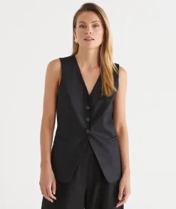 Sussan Tops>V Neck Linen Vest