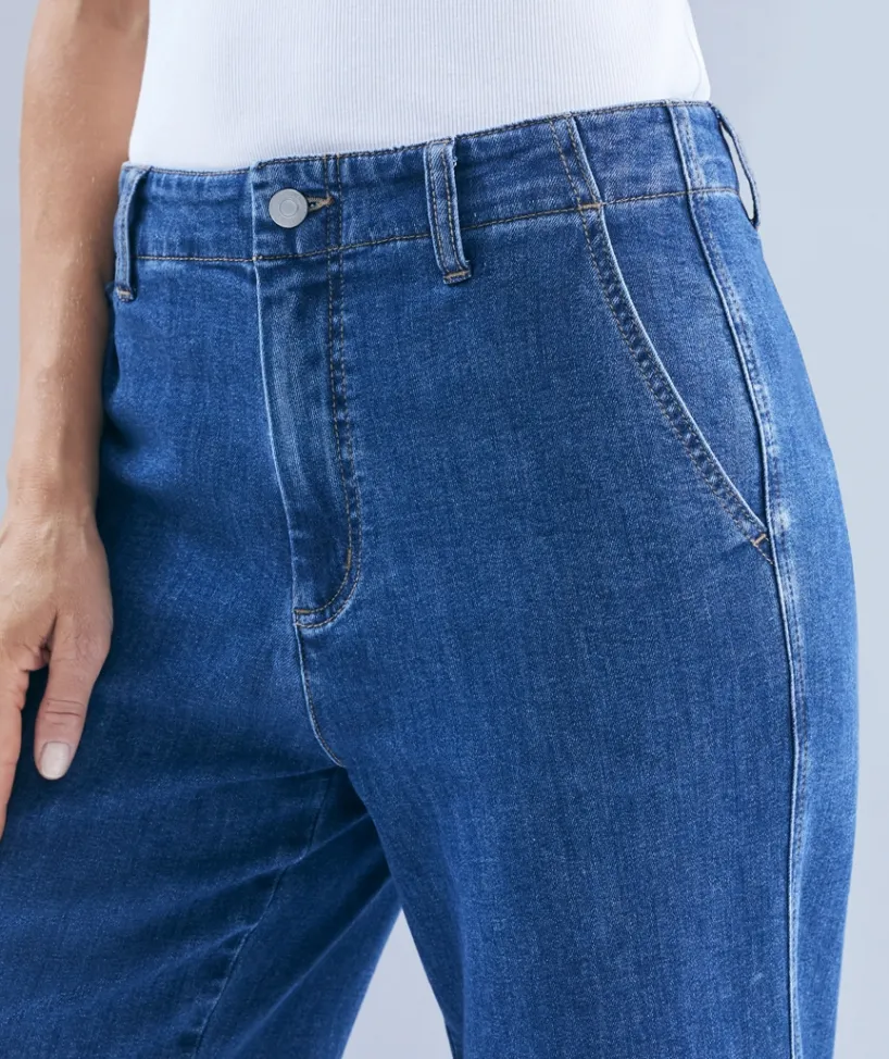 Sussan Denim|Denim Jeans>Wide Leg Jean - DARK WASH