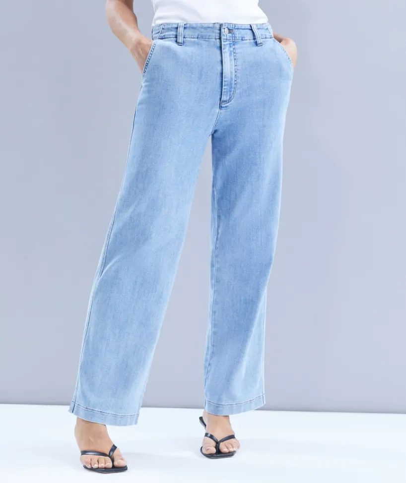 Sussan Pants|Denim>Wide Leg Jean - LIGHT WASH