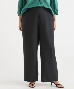 Sussan Matching Sets|Pants>Wide Leg Tailored Linen Pant