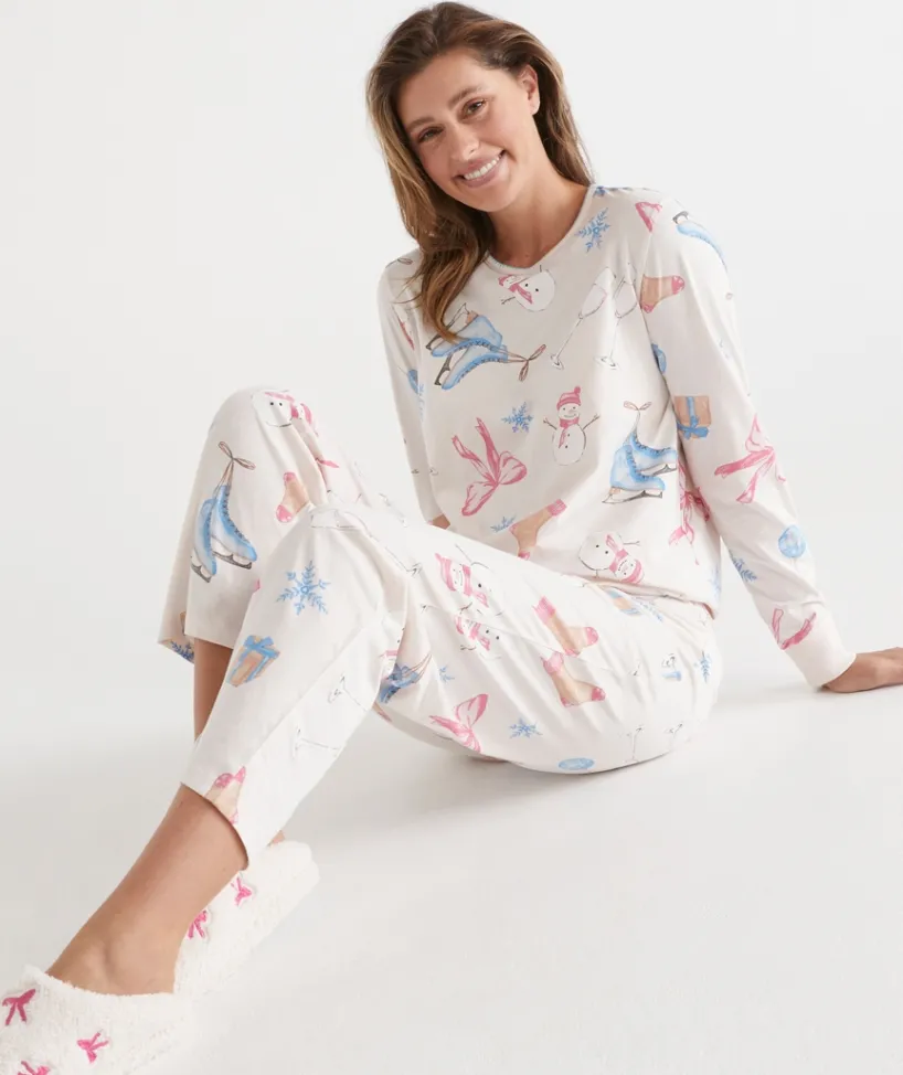 Sussan Pyjama Sets>XMAS IN JULY NOVELTY PYJAMA SET SOFT PINK
